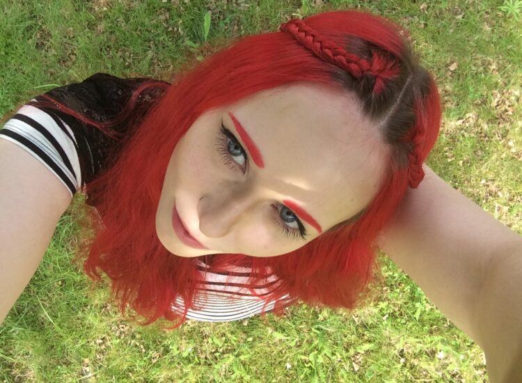 Me with red hair