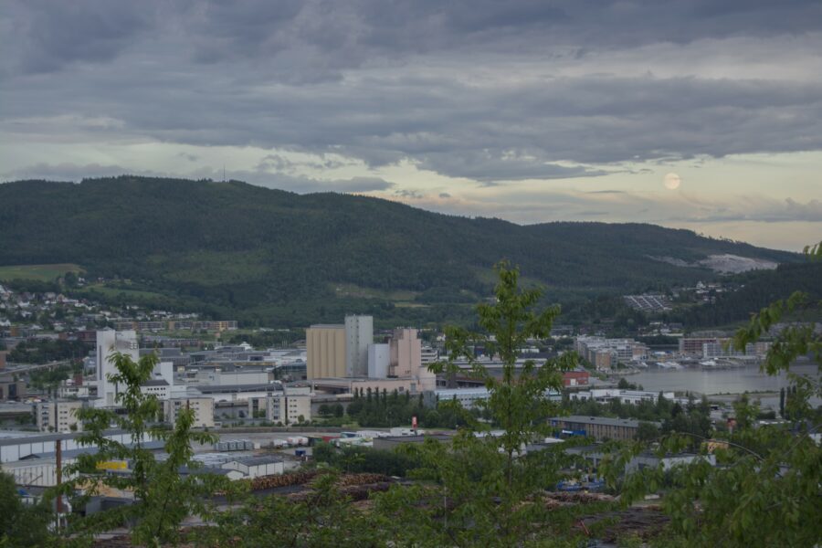 Utsikt over Steinkjer