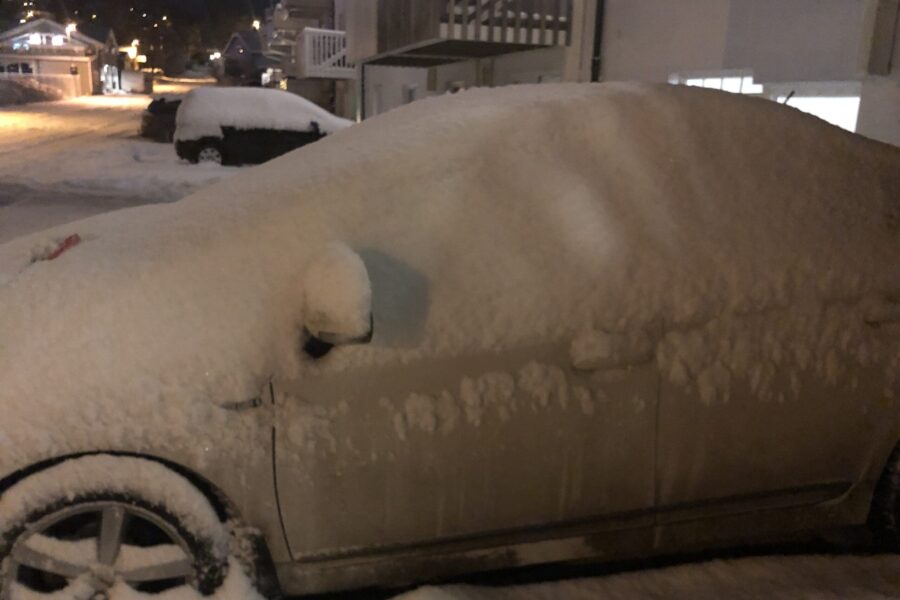 Snow on my car